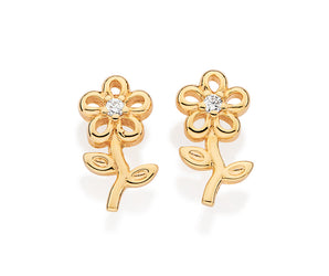 GOLD SUMMER TIME BLOOM STUD EARRINGS