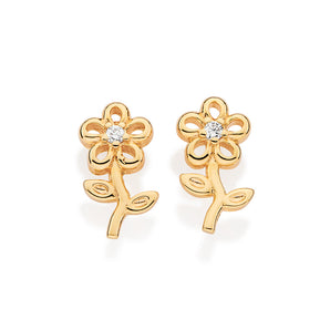 GOLD SUMMER TIME BLOOM STUD EARRINGS