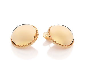 GOLD SPHERE BUTTON EARRINGS