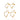 GOLD TWINKLE HEARTS HOOP EARRINGS KIT