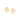 GOLD SACRED HEART CROSS STUD EARRINGS