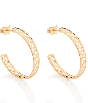 GOLD HERITAGE HOOP EARRINGS