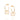 GOLD ROMMANEL BUTTERFLY HOOP EARRINGS