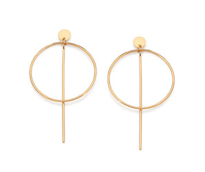 GOLD IMPERIAL ARC MAXI EARRINGS