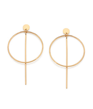 GOLD IMPERIAL ARC MAXI EARRINGS