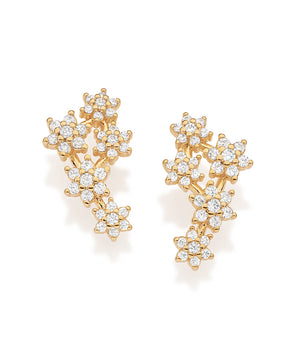 GOLD GARDEN OF TIME STUD EARRINGS