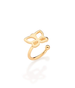 GOLD ROMMANEL BUTTERFLY EAR CUFF