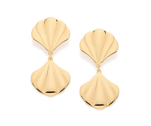GOLD SIRENA SEASHELL EARRINGS