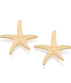 GOLD STARFISH STUD EARRINGS