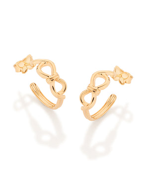 GOLD TENDER LOVE PEARL DROP EARRINGS