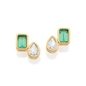 GOLD LOVE IN BLOOM STUD EARRINGS