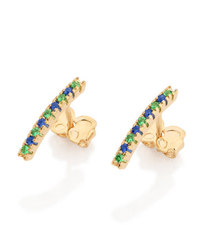 GOLD COLORS OF BRAZIL BAR EARRINGS