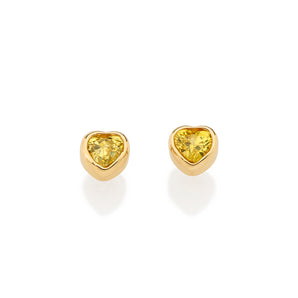 GOLD HEART OF SAMBA STUD EARRINGS