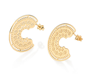 GOLD JUNINA FESTIVAL HOOP EARRINGS