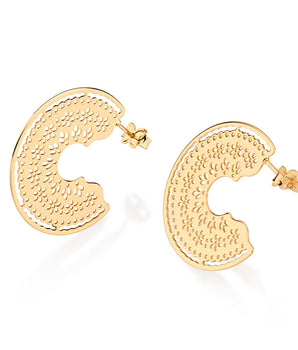 GOLD JUNINA FESTIVAL HOOP EARRINGS