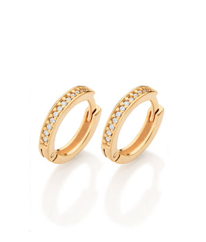 GOLD PRAIRIE LIGHTS HUGGIE EARRINGS