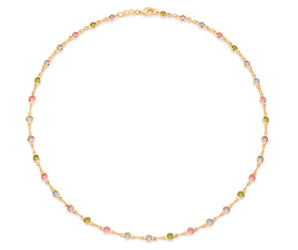GOLD PLATED CHAIN WITH STONE