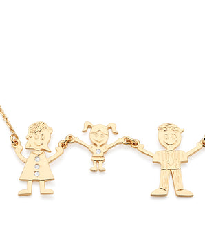 GOLD CHAIN WITH ZIRCONIA