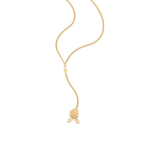 GOLD KID'S CHAIN WITH RESIN FLOWER.