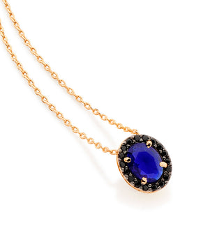 GOLD CHAIN WITH CRYSTAL AND ZIRCONIA