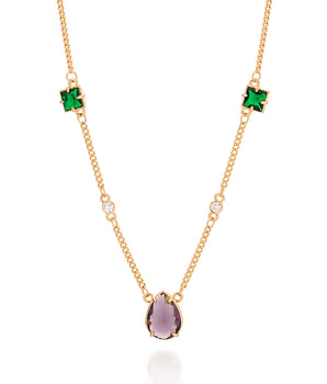 GOLD ULTRA VIOLET NECKLACE