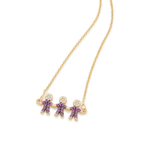 GOLD CHAIN WITH ZIRCONIA