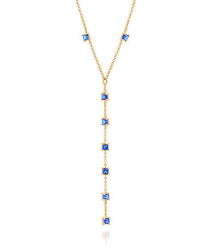 GOLD SQUARE DETAIL Y-NECKLACE