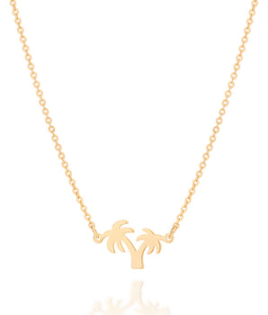 GOLD PALM TREE NECKLACE