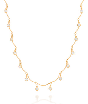 GOLD MULTIPLE POINT OF LIGHT NECKLACE