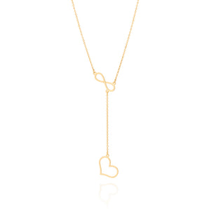 GOLD FOREVER LOVE Y-NECKLACE