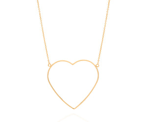 MAXI HEART NECKLACE GOLD PLATED