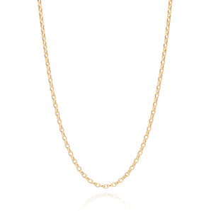 GOLD LARGE CABLE LINK CHAIN NECKLACE