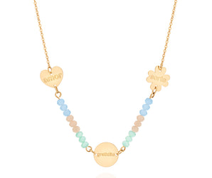 GOLD POSITIVE VIBES NECKLACE