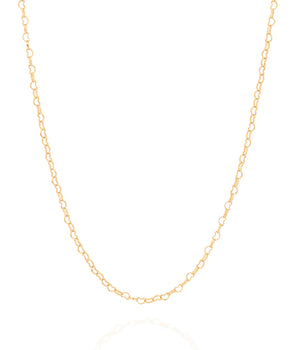 GOLD HEART LINK CHAIN NECKLACE