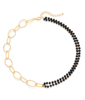 GOLD PLATED CHAIN WITH CRYSTAL