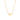 GOLD INITIAL HEART NECKLACE