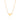 GOLD INITIAL HEART NECKLACE