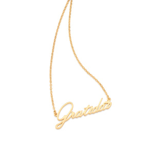 GOLD GRATIDÃO (GRATITUDE) NECKLACE