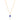 GOLD PLATED SEPTEMBER NECKLACE WITH CARRÉ CUBIC ZIRCONIA