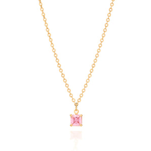 GOLD PLATED CHAIN WITH ZIRCONIA