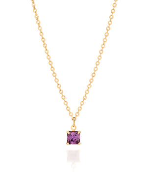 GOLD BIRTHDAY NECKLACE - FEBRUARY