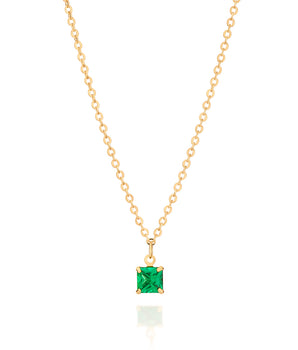 GOLD PLATED CHAIN WITH ZIRCONIA