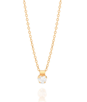 GOLD PLATED CHAIN WITH ZIRCONIA