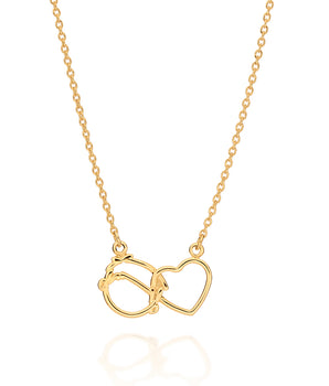 GOLD BOY + HEART NECKLACE