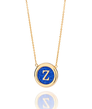 GOLD UNIVERSE LETTER NECKLACE