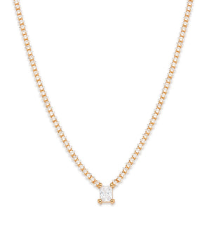 GOLD PLATED CHAIN WITH ZIRCONIA