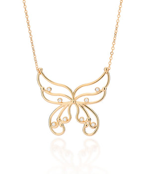 GOLD ULTIMATE BUTTERFLY NECKLACE