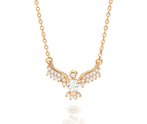 GOLD HOLY SPIRIT DOVE NECKLACE