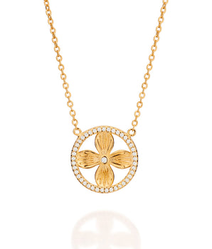 GOLD LUSH PETAL NECKLACE
