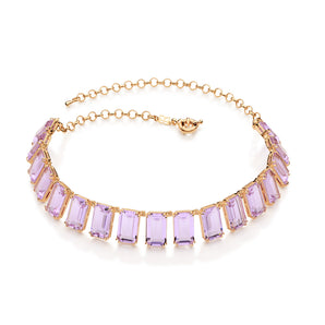 GOLD PURPLE GLOW CHOKER